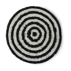 Alfombra de baño HK Living Ø120 cm, Monochrome