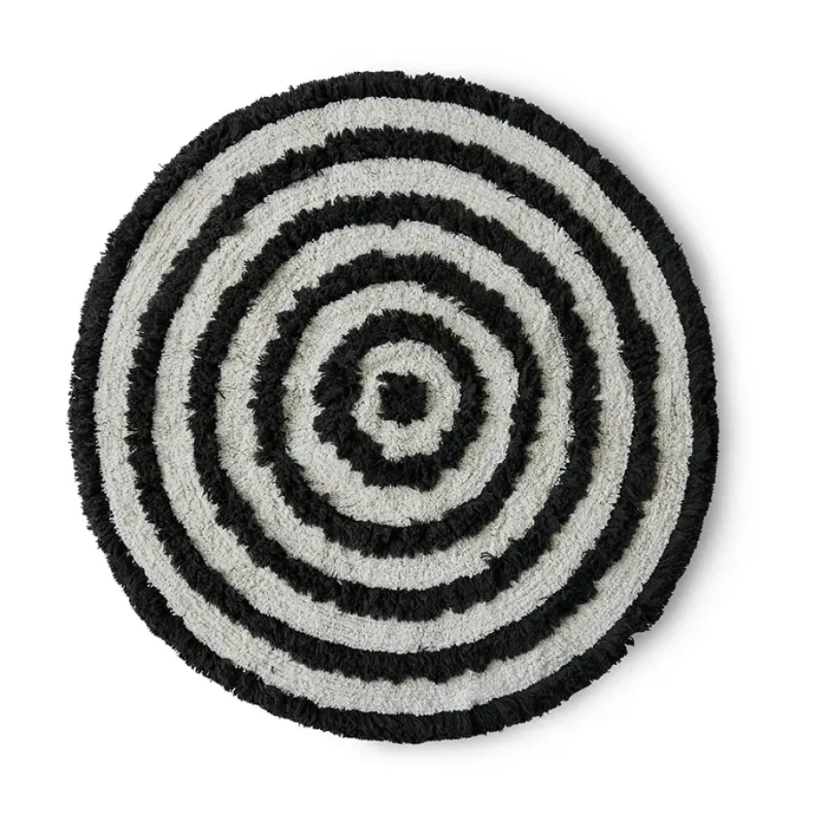 Alfombra de baño HK Living Ø120 cm, Monochrome