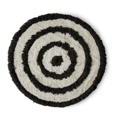 Alfombra de baño HK Living Ø80 cm, Monochrome