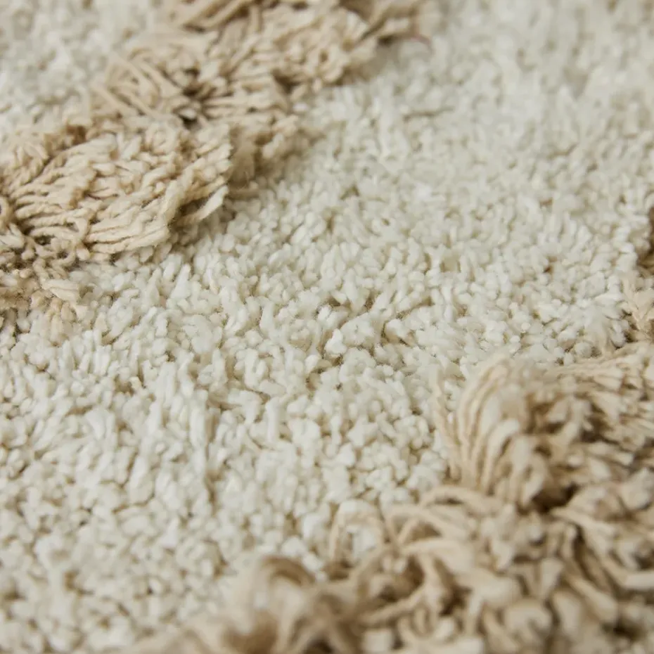Alfombra de baño HK Living Ø80 cm, Cream