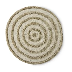Alfombra de baño HK Living Ø120 cm, Cream