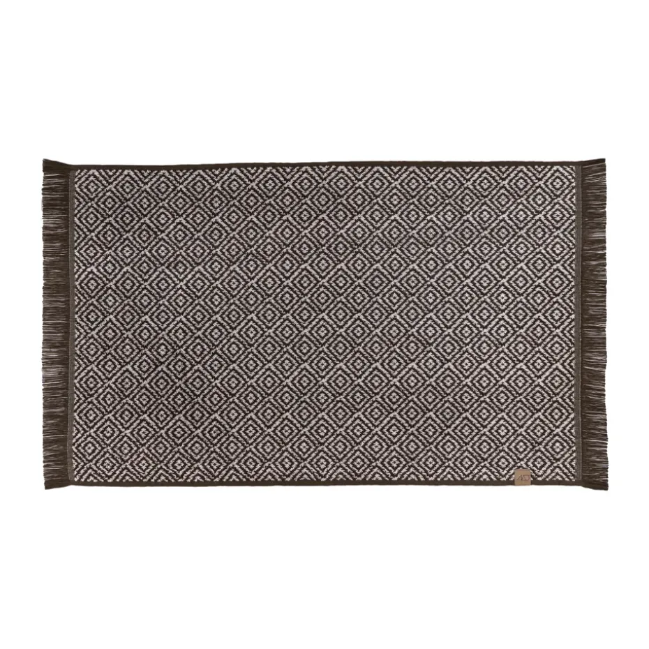 Alfombra de baño Morocco 50x80 cm, Chocolate-off-white