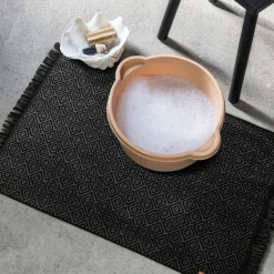 Alfombra de baño Morocco 50x80 cm, Black-grey