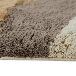 Alfombra de baño Natural waves Ø120 cm, Natural multicolours