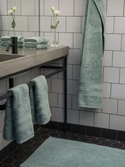 Alfombra de baño Portofino, Verde grisáceo, 60x90 cm