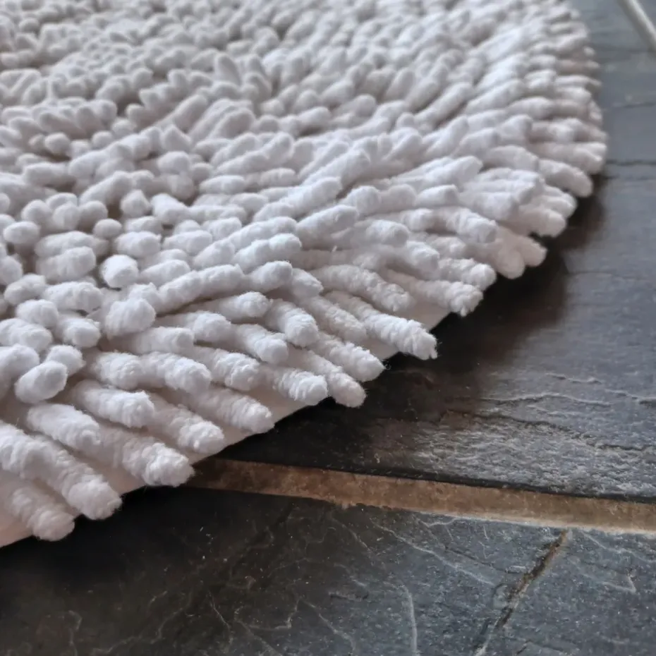 Alfombra de baño Rasta, pequeña, blanco
