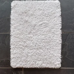 Alfombra de baño Rasta, pequeña, blanco
