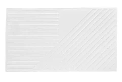 Alfombra de baño Stripes 50x90 cm, blanco