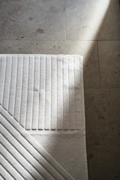 Alfombra de baño Stripes 50x90 cm, blanco