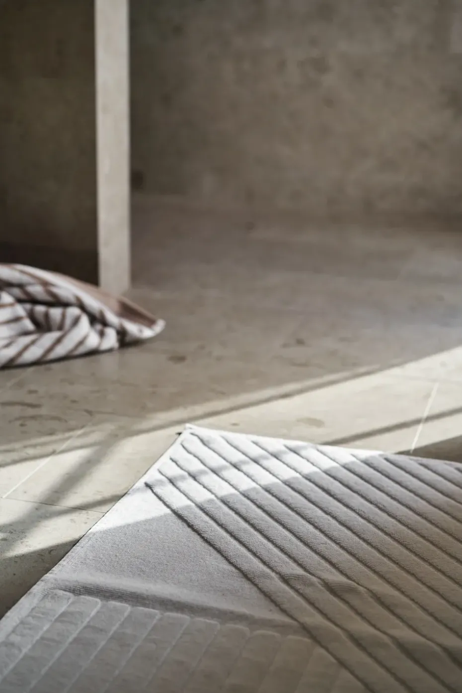 Alfombra de baño Stripes 50x90 cm, blanco