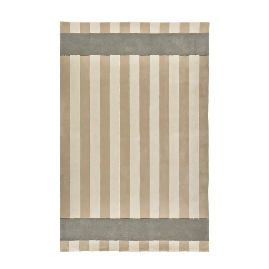 Alfombra de lana Aisles, Beige, 200x300 cm