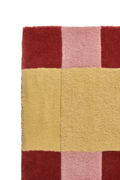 Alfombra de lana Aisles, Rojo, 200x300 cm