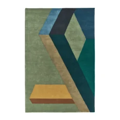 Alfombra de lana ASPEKT Pavilion Petroleum, 170x240 cm