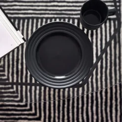 Alfombra de lana Circles blanco natural, 200x300 cm
