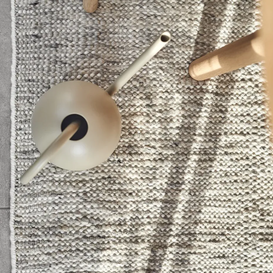 Alfombra de lana Fawn blanco, 200x300 cm