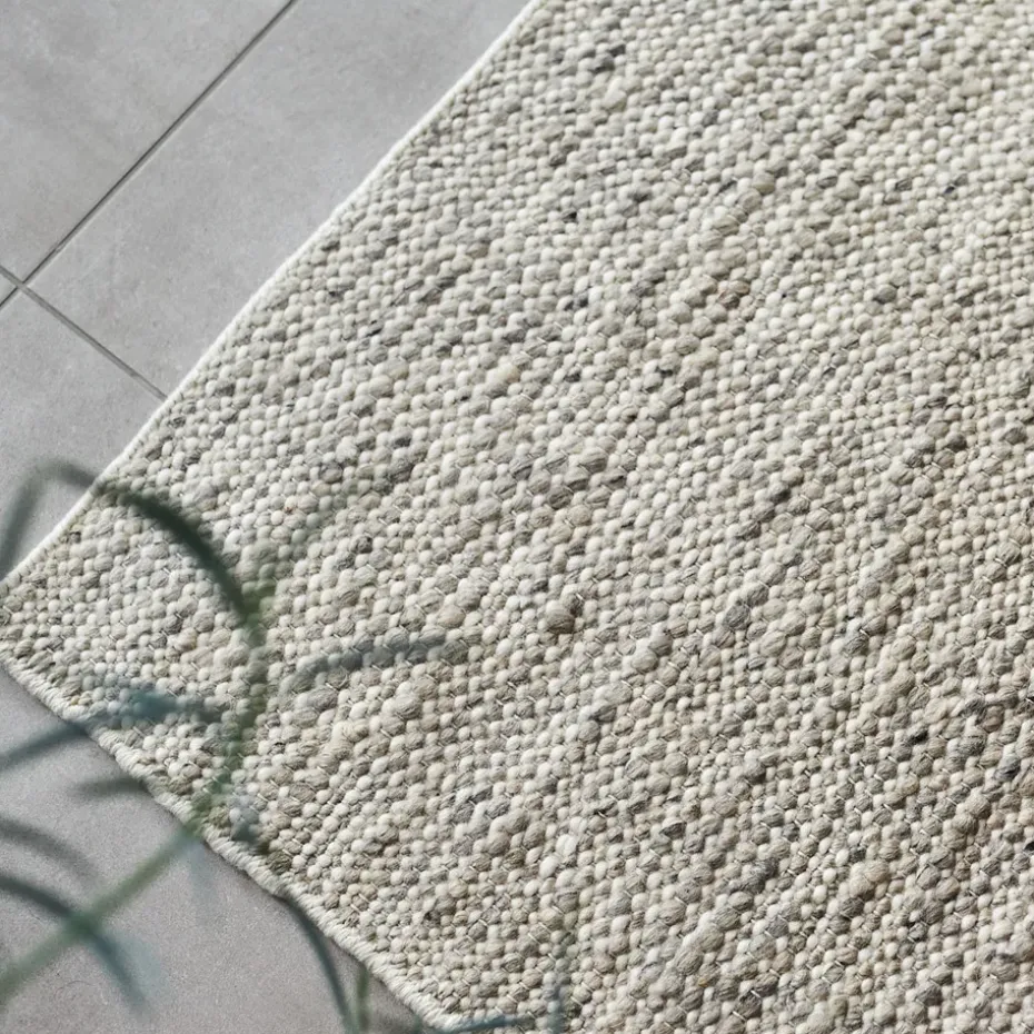Alfombra de lana Fawn blanco, 200x300 cm