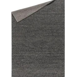 Alfombra de lana Flock gris oscuro, 200x300 cm