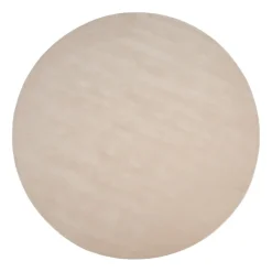 Alfombra de lana Halo Cloud redonda, Beige, Ø250 cm