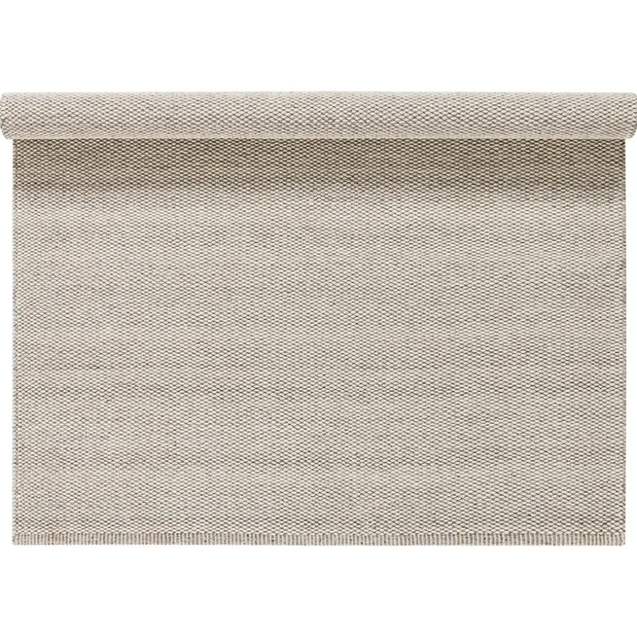 Alfombra de lana Lea blanco natural, 170x240 cm