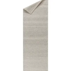 Alfombra de lana Lea blanco natural, 80x240 cm