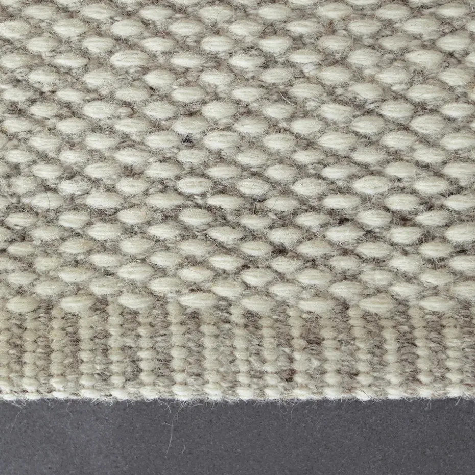 Alfombra de lana Lea blanco natural, 200x300 cm
