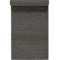 Alfombra de lana Lea gris natural, 80x240 cm