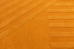 Alfombra de lana Levels stripes amarillo, 200x300 cm