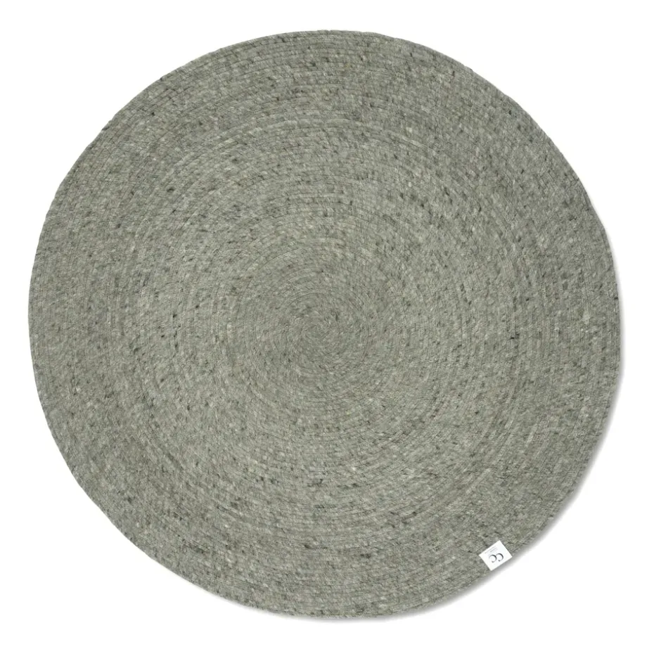 Alfombra de lana Merino redonda Ø160 cm, Green