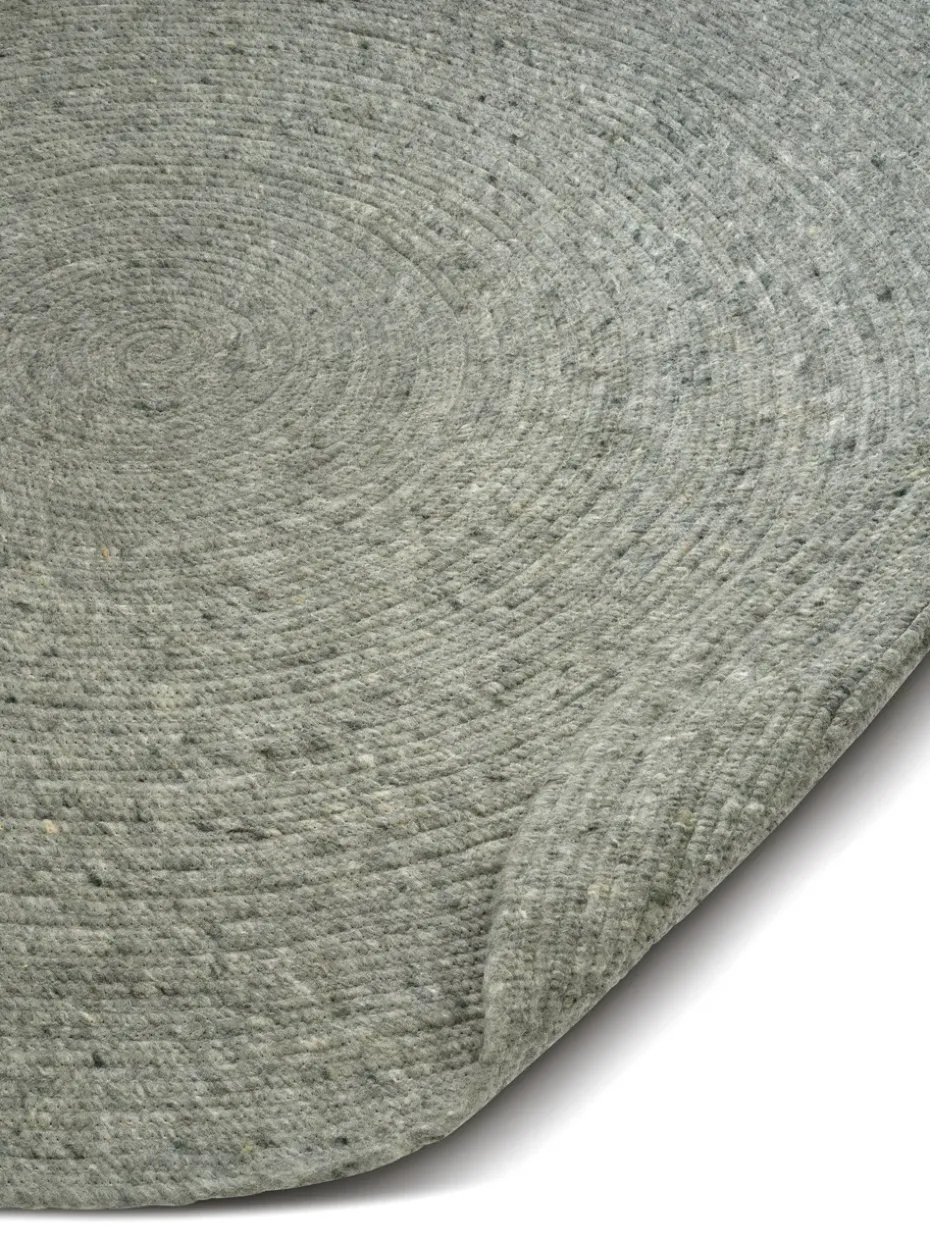 Alfombra de lana Merino redonda Ø160 cm, Green