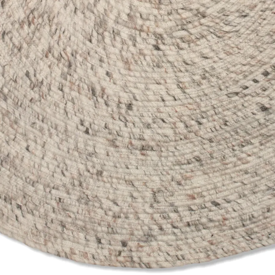 Alfombra de lana Merino redonda Ø160 cm, Beige