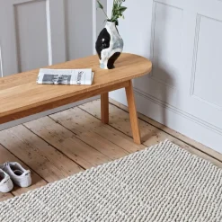 Alfombra de lana Peas 80 x 140 cm, Soft grey