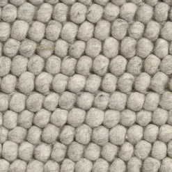 Alfombra de lana Peas 170 x 240 cm, Soft grey
