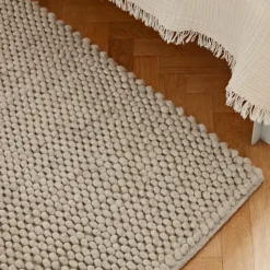 Alfombra de lana Peas 170 x 240 cm, Soft grey