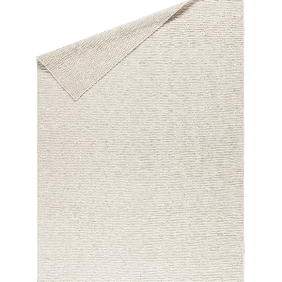 Alfombra de lana Pebble blanco, 170x240 cm