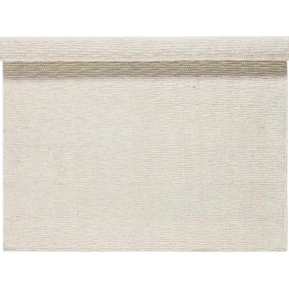 Alfombra de lana Pebble blanco, 170x240 cm