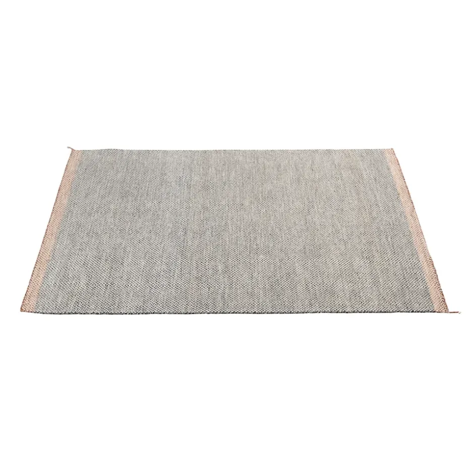 Alfombra de lana Ply 170x240 cm, negro-blanco