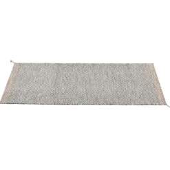Alfombra de lana Ply 80x200 cm, Black-white