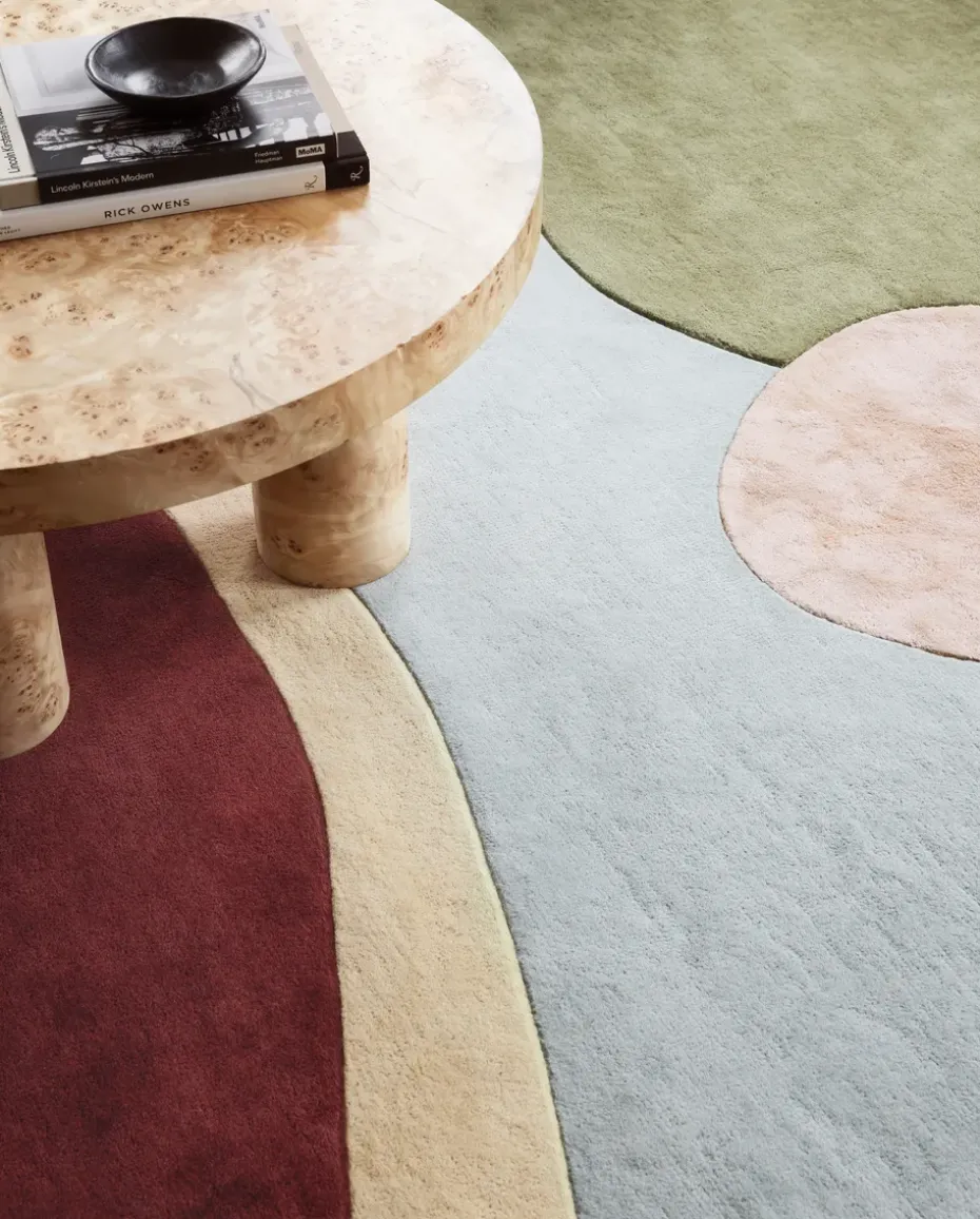 Alfombra de lana Sleeping Flower, 180x270 cm