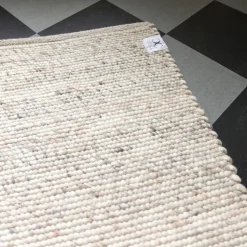 Alfombra de pasillo Merino, Beige natural, 80x150 cm