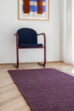 Alfombra de pasillo Notes 70x150 cm, Wine