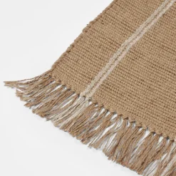Alfombra de pasillo Yuki, White-natural, 70x140 cm