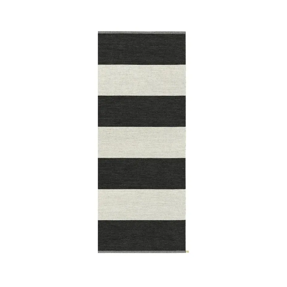 Alfombra de recibidor Wide Stripe Icon, Midnight black 200x85 cm