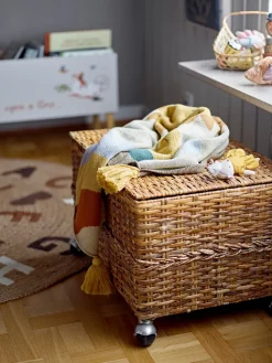 Alfombra de yute Dinne Ø130 cm, alfabeto