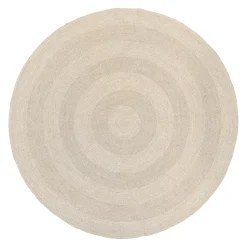 Alfombra de yute Ella Ø150 cm, blanco-natural