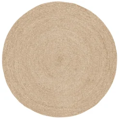 Alfombra Ella Ø125 cm, blanco-natural