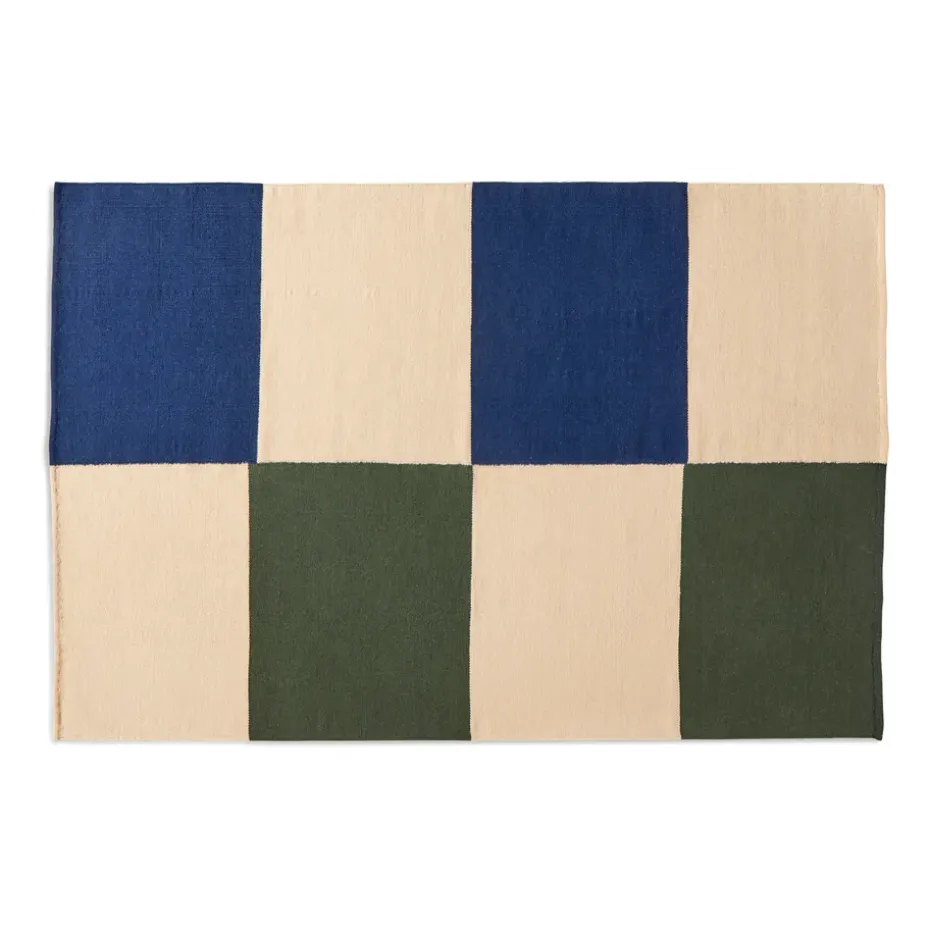 Alfombra Ethan Cook Flat Works 200x300 cm, Peach green check