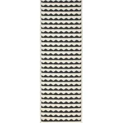 Alfombra Gittan, negro, 70 x 200 cm
