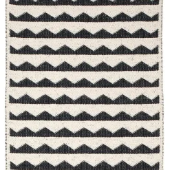 Alfombra Gittan, negro, 70 x 250 cm