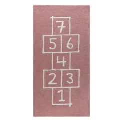 Alfombra infantil Hopscotch, rosa
