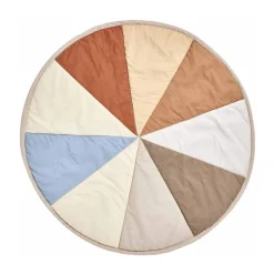 Alfombra infantil Moni Quilted Ø100 cm, Multi